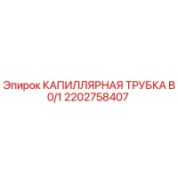 2202758407 КАПИЛЛЯРНАЯ ТРУБКА B0/1 Epiroc