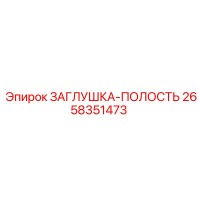 2658351473 ЗАГЛУШКА-ПОЛОСТЬ Epiroc
