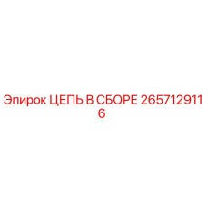 2657129116 ЦЕПЬ В СБОРЕ Epiroc