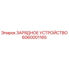 6060001165 ЗАРЯДНОЕ УСТРОЙСТВО Epiroc