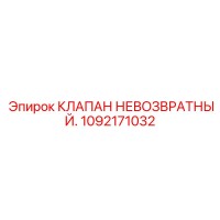 1092171032 КЛАПАН НЕВОЗВРАТНЫЙ Epiroc