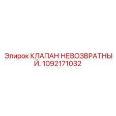 1092171032 КЛАПАН НЕВОЗВРАТНЫЙ Epiroc