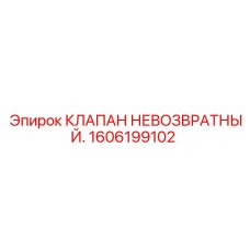 1606199102 КЛАПАН НЕВОЗВРАТНЫЙ Epiroc