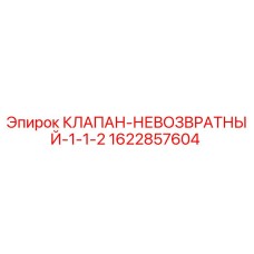 1622857604 КЛАПАН НЕВОЗВРАТНЫЙ 1-1/2 Epiroc