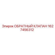 Оригинальный обратный клапан Epiroc артикул 1627456312