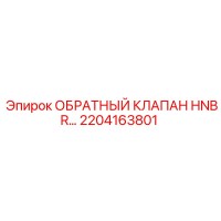 2204163801 ОБРАТНЫЙ КЛАПАН HNBR Epiroc