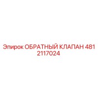 4812117024 ОБРАТНЫЙ КЛАПАН Epiroc