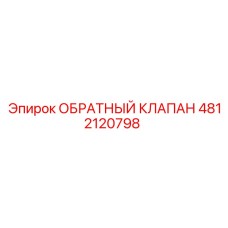 4812120798 ОБРАТНЫЙ КЛАПАН Epiroc