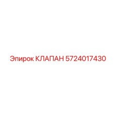 Титановый обратный клапан Epiroc артикул 5724017430
