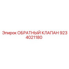 9234021180 ОБРАТНЫЙ КЛАПАН Эпирок