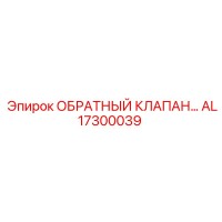 AL17300039 ОБРАТНЫЙ КЛАПАН Epiroc