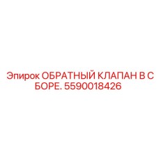 5590018426 ОБРАТНЫЙ КЛАПАН В СБОРЕ Epiroc