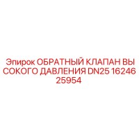 1624625954 ОБРАТНЫЙ КЛАПАН ВЫСОКОГО ДАВЛЕНИЯ DN25 Epiroc