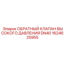 1624625955 ОБРАТНЫЙ КЛАПАН ВЫСОКОГО ДАВЛЕНИЯ DN40 Epiroc