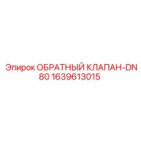 1639613015 ОБРАТНЫЙ КЛАПАН-DN80 Epiroc