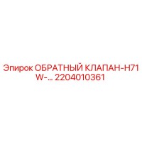 2204010361 ОБРАТНЫЙ КЛАПАН-H71W Epiroc