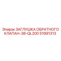 51991313 ЗАГЛУШКА ОБРАТНОГО КЛАПАНА-38-QL200 Epiroc