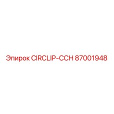 Оригинальный гидравлический клапан CIRCLIP-CCH артикул 87001948