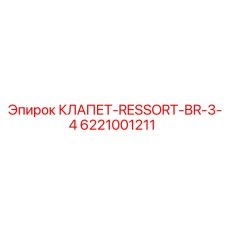 6221001211 КЛАПЕТ-RESSORT-BR-3-4 Epiroc