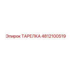 4812100519 ТАРЕЛКА Epiroc
