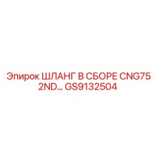 GS9132504 ШЛАНГ В СБОРЕ CNG75 2ND Epiroc