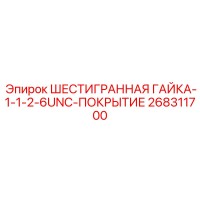268311700 ШЕСТИГРАННАЯ ГАЙКА-1-1-2-6UNC-ПОКРЫТИЕ Epiroc