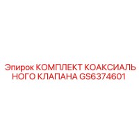 GS6374601 КОМПЛЕКТ КОАКСИАЛЬНОГО КЛАПАНА Epiroc