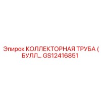 GS12416851 КОЛЛЕКТОРНАЯ ТРУБА (БУЛЛ…) Epiroc