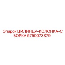 5750073379 ЦИЛИНДР-КОЛОНКА-СБОРКА Epiroc