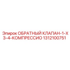 1312100751 ОБРАТНЫЙ КЛАПАН-1-X3-4-КОМПРЕССИО Epiroc