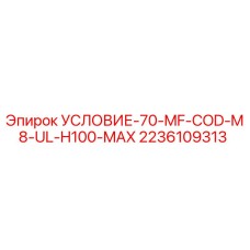 2236109313 УСЛОВИЕ-70-MF-COD-M8-UL-H100-MAX Epiroc