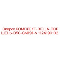 1124190102 КОМПЛЕКТ-BIELLA-ПОРШЕНЬ-D50-GM191-V Epiroc