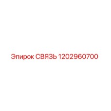 1202960700 СВЯЗЬ Эпирок