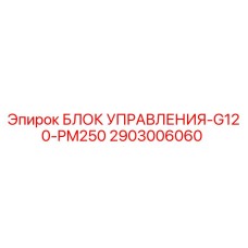 2903006060 БЛОК УПРАВЛЕНИЯ-G120-PM250 Epiroc