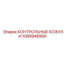 1089948906 КОНТРОЛЬНЫЕ КОЖУХИ Epiroc
