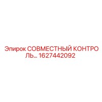 1627442092 СОВМЕСТНЫЙ КОНТРОЛЬ Epiroc