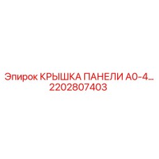 2202807403 КРЫШКА ПАНЕЛИ A0-4 Epiroc