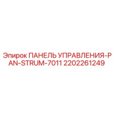 2202261249 ПАНЕЛЬ УПРАВЛЕНИЯ-PAN-STRUM-7011 Epiroc