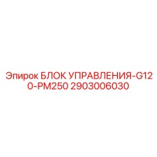 2903006030 БЛОК УПРАВЛЕНИЯ-G120-PM250 Epiroc