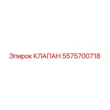 5575700718 КЛАПАН Epiroc