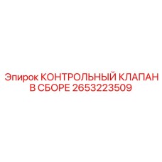 2653223509 КОНТРОЛЬНЫЙ КЛАПАН В СБОРЕ Epiroc