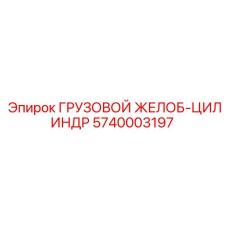 5740003197 ГРУЗОВОЙ ЖЕЛОБ-ЦИЛИНДР Эпирок