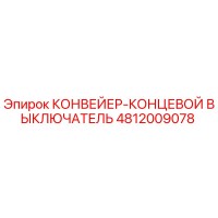 4812009078 КОНВЕЙЕР-КОНЦЕВОЙ ВЫКЛЮЧАТЕЛЬ Epiroc