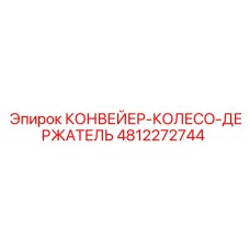 4812272744 КОНВЕЙЕР-КОЛЕСО-ДЕРЖАТЕЛЬ Эпирок