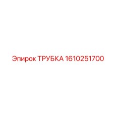 1610251700 ТРУБКА Epiroc
