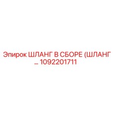 1092201711 ШЛАНГ В СБОРЕ (ШЛАНГ…) Epiroc
