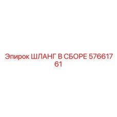 57661761 ШЛАНГ В СБОРЕ Epiroc