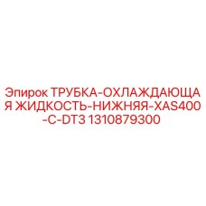 1310879300 ТРУБКА-ОХЛАЖДАЮЩАЯ ЖИДКОСТЬ-НИЖНЯЯ-XAS400-C-DT3 Epiroc