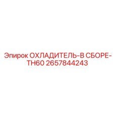 2657844243 Охладитель в сборе TH60 Epiroc