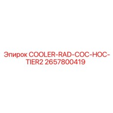 2657800419 Охладитель радиатора COC HOC Tier2 Epiroc